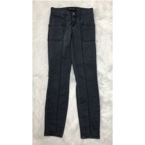 BULLHEAD DENIM CO. Sz24 Jeans Gray Mid-rise Skinny